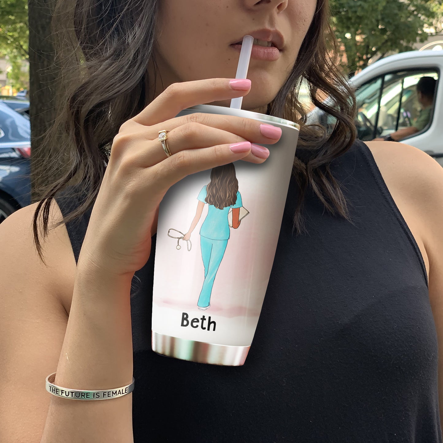 Personalised Nurse Tumbler