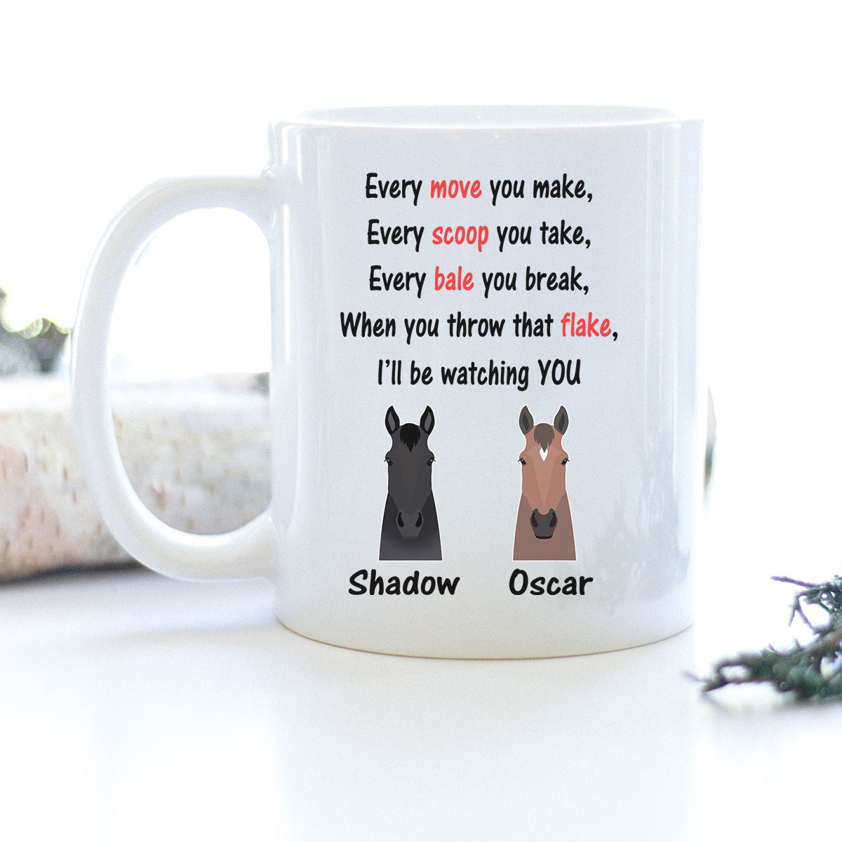 Personalized Horse Mug