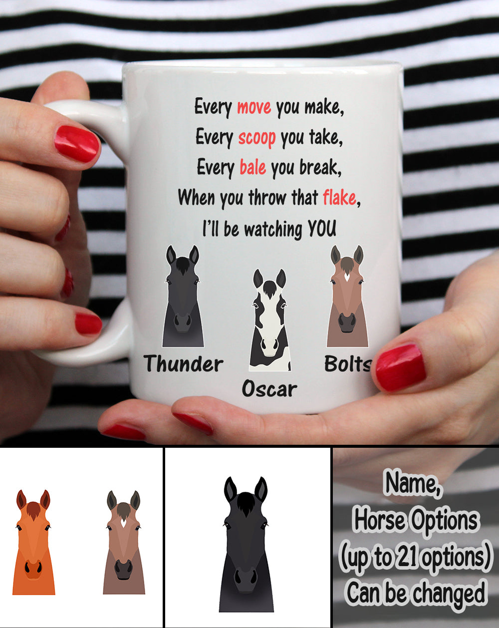 Personalized Horse Mug