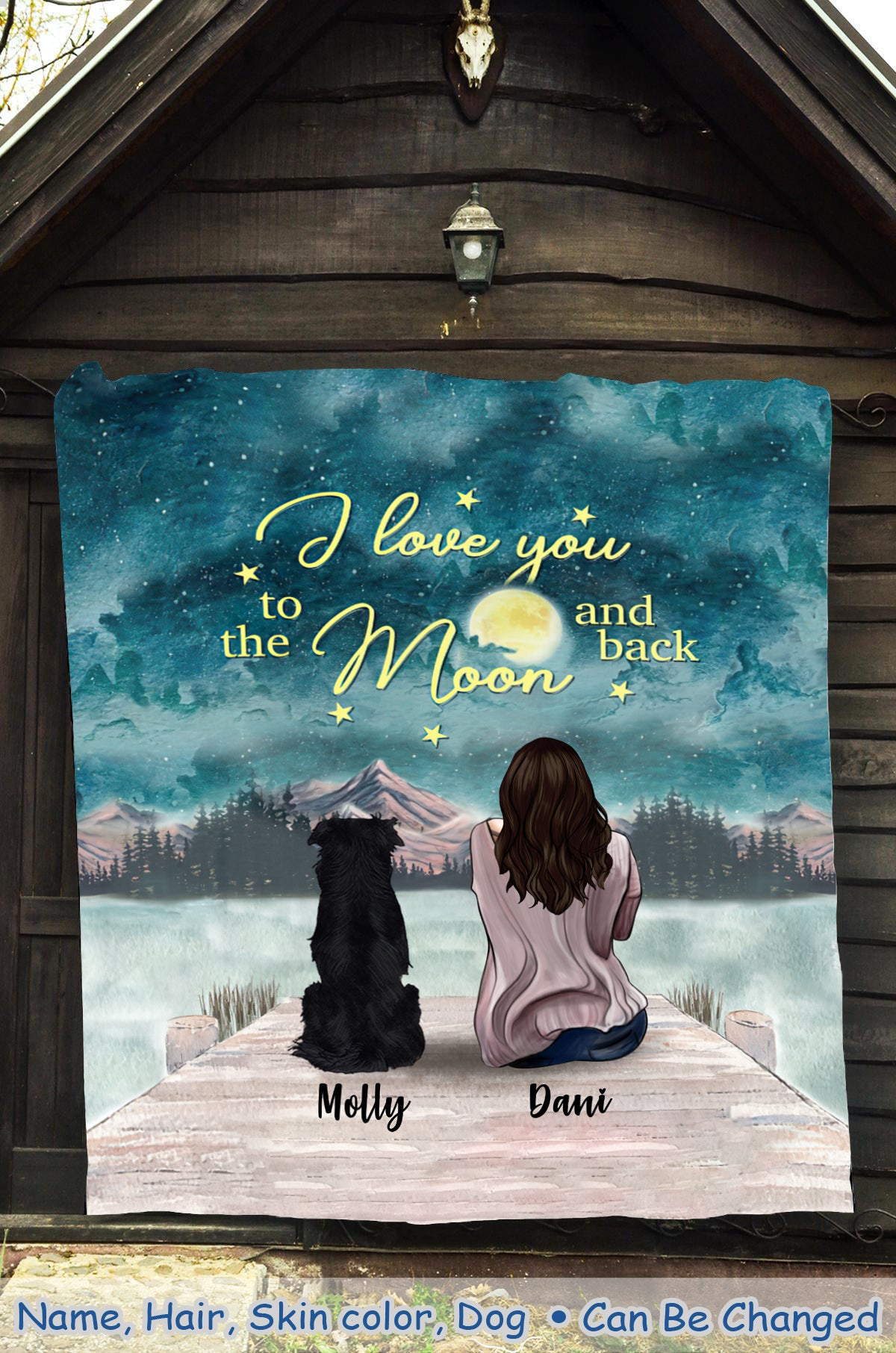 Personalized Dog mom Blanket For Dog lover with custom design, Best gift for dog mom