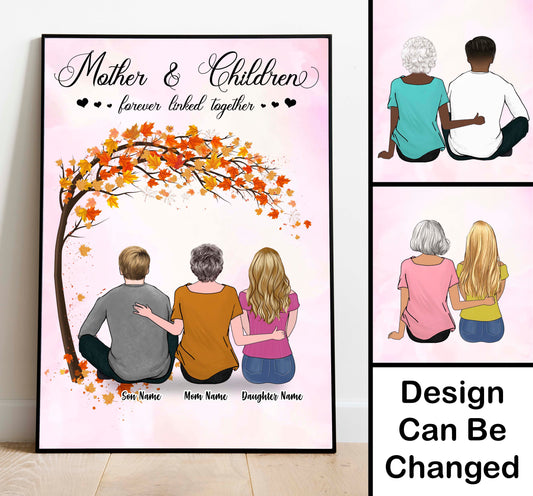 Personalized Mother Poster, Gift For Dog Mom, Gift for Mother's Day